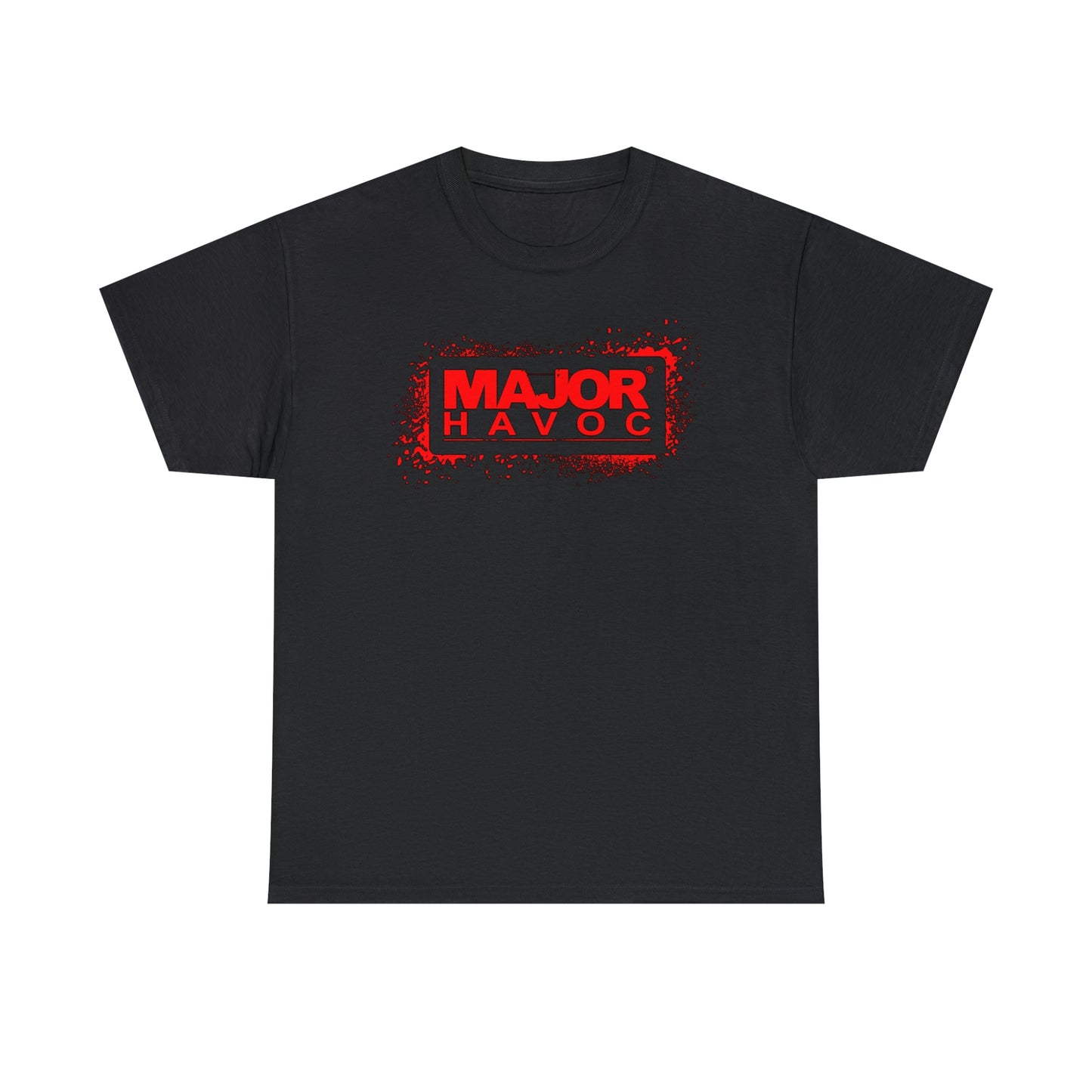 Major Havoc Ink Splatter Stencil Unisex Heavy Cotton Tee