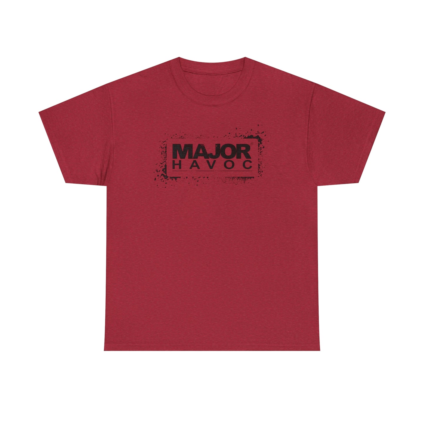 Major Havoc Ink Splatter Stencil Unisex Heavy Cotton Tee