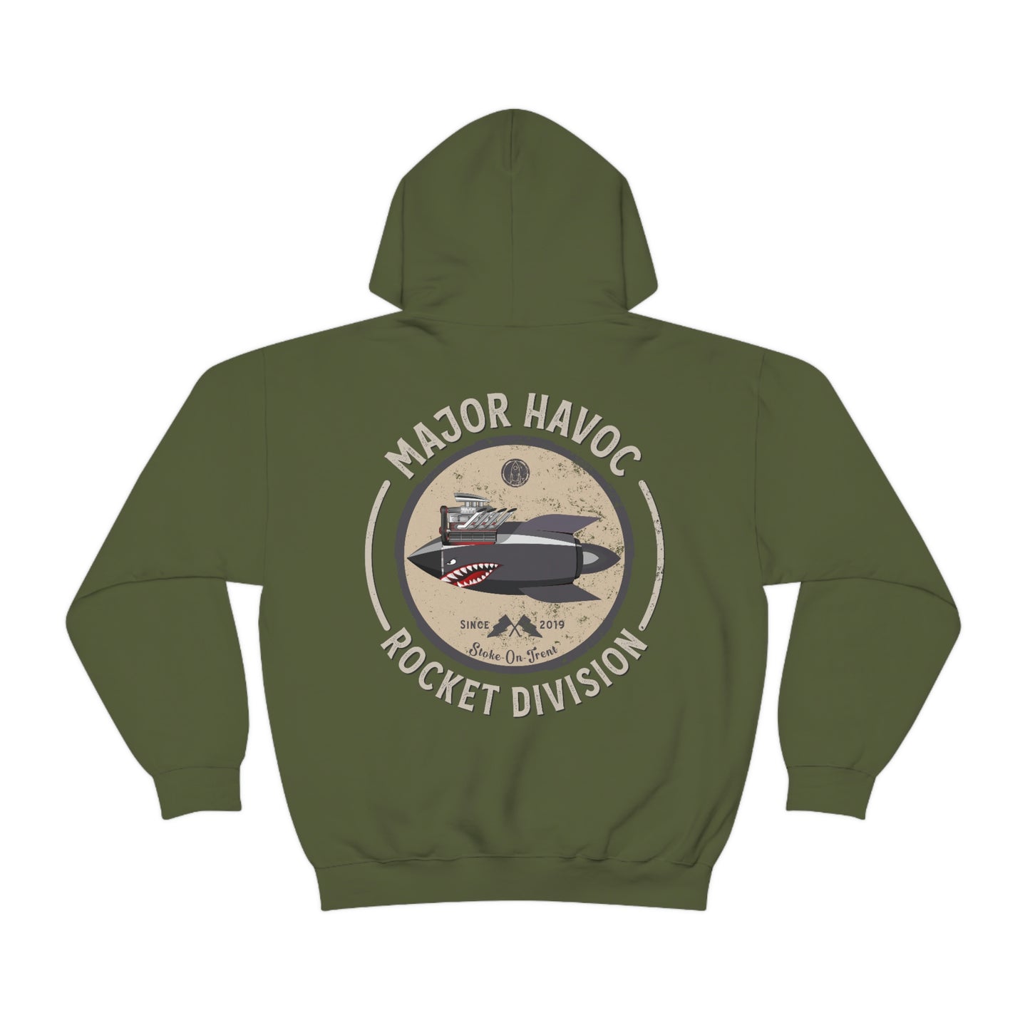 Major Havoc V8 Rocket Face Unisex Heavy Blended Hooded Sweatshirt