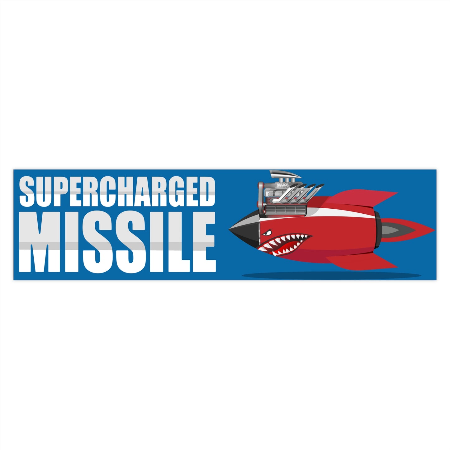 Supercharged Missile Major Havoc Waterproof Sticker