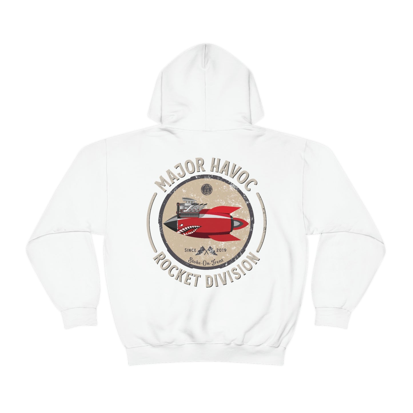 Major Havoc V8 Rocket Face Unisex Heavy Blended Hooded Sweatshirt