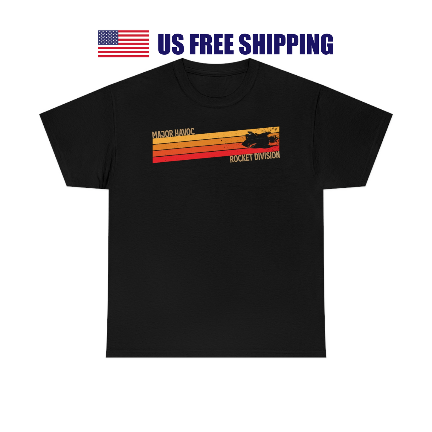 Vintage Stripes Unisex Heavy Cotton Tee