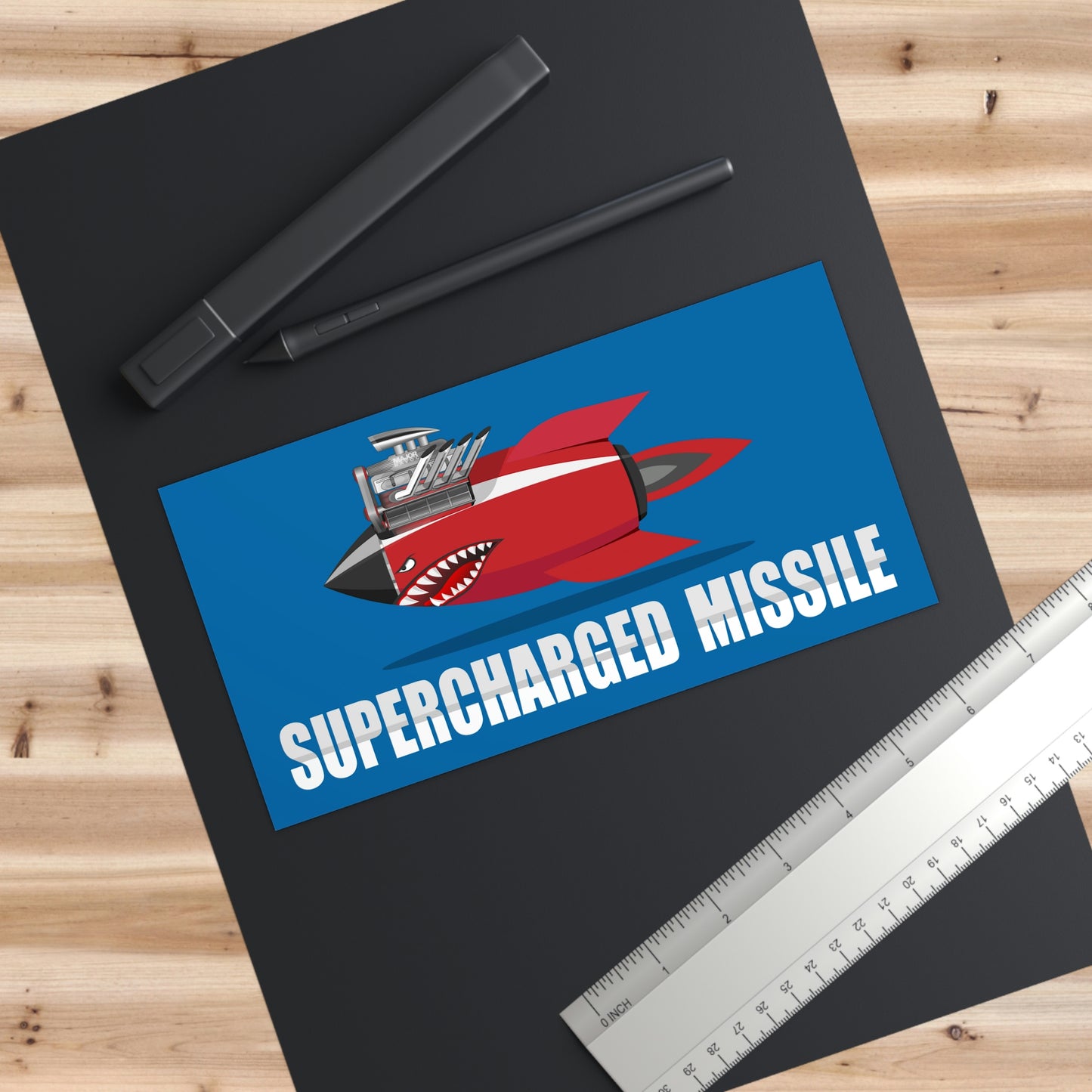 Supercharged Missile Major Havoc Waterproof Sticker