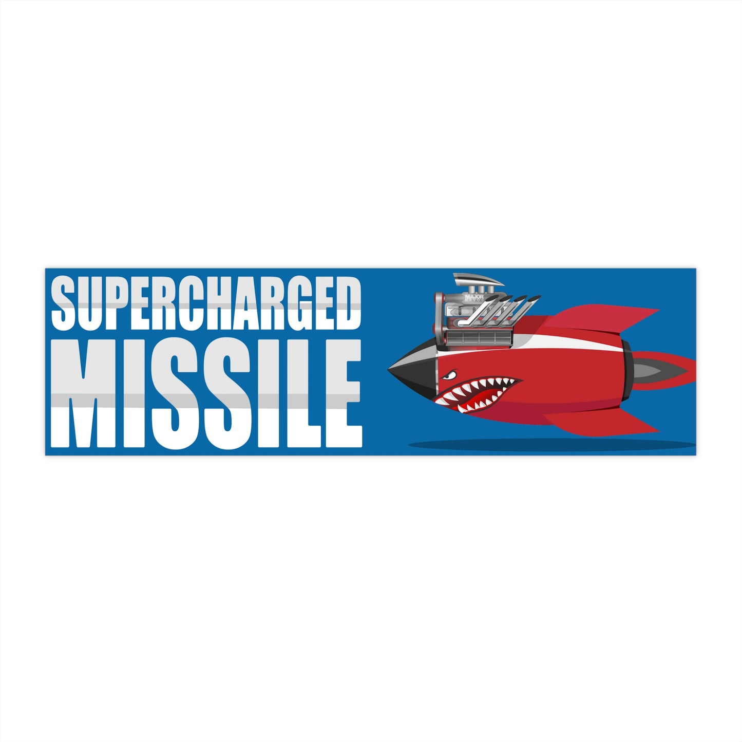 Supercharged Missile Major Havoc Waterproof Sticker