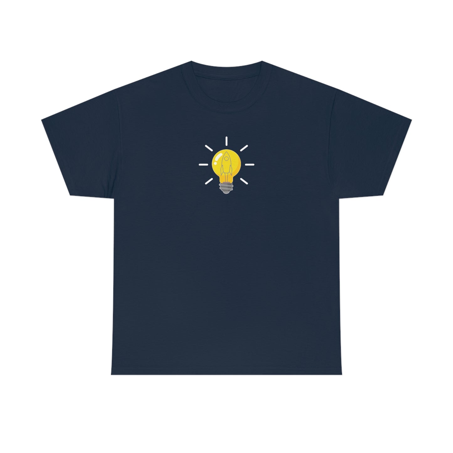 Rocket Filament Light Bulb Unisex Heavy Cotton Tee