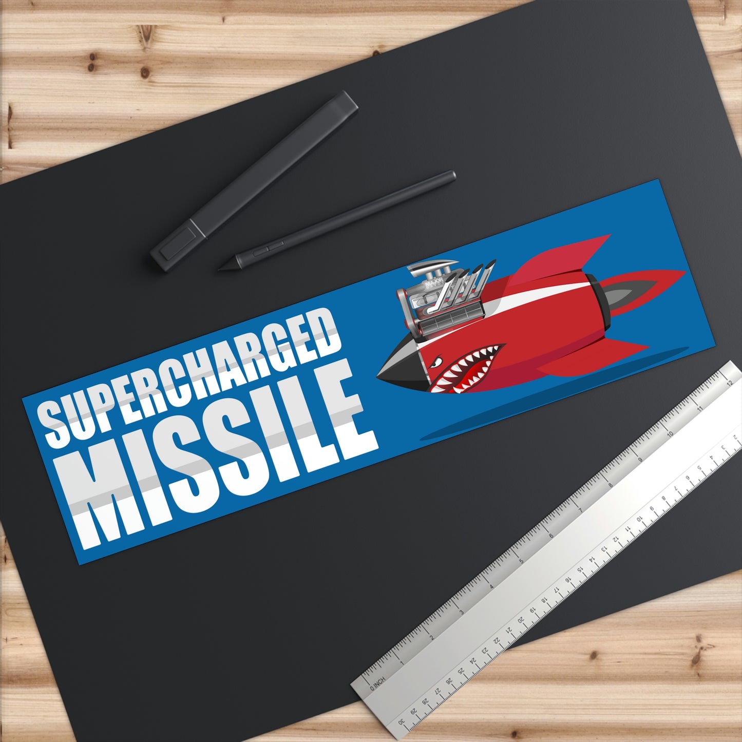 Supercharged Missile Major Havoc Waterproof Sticker