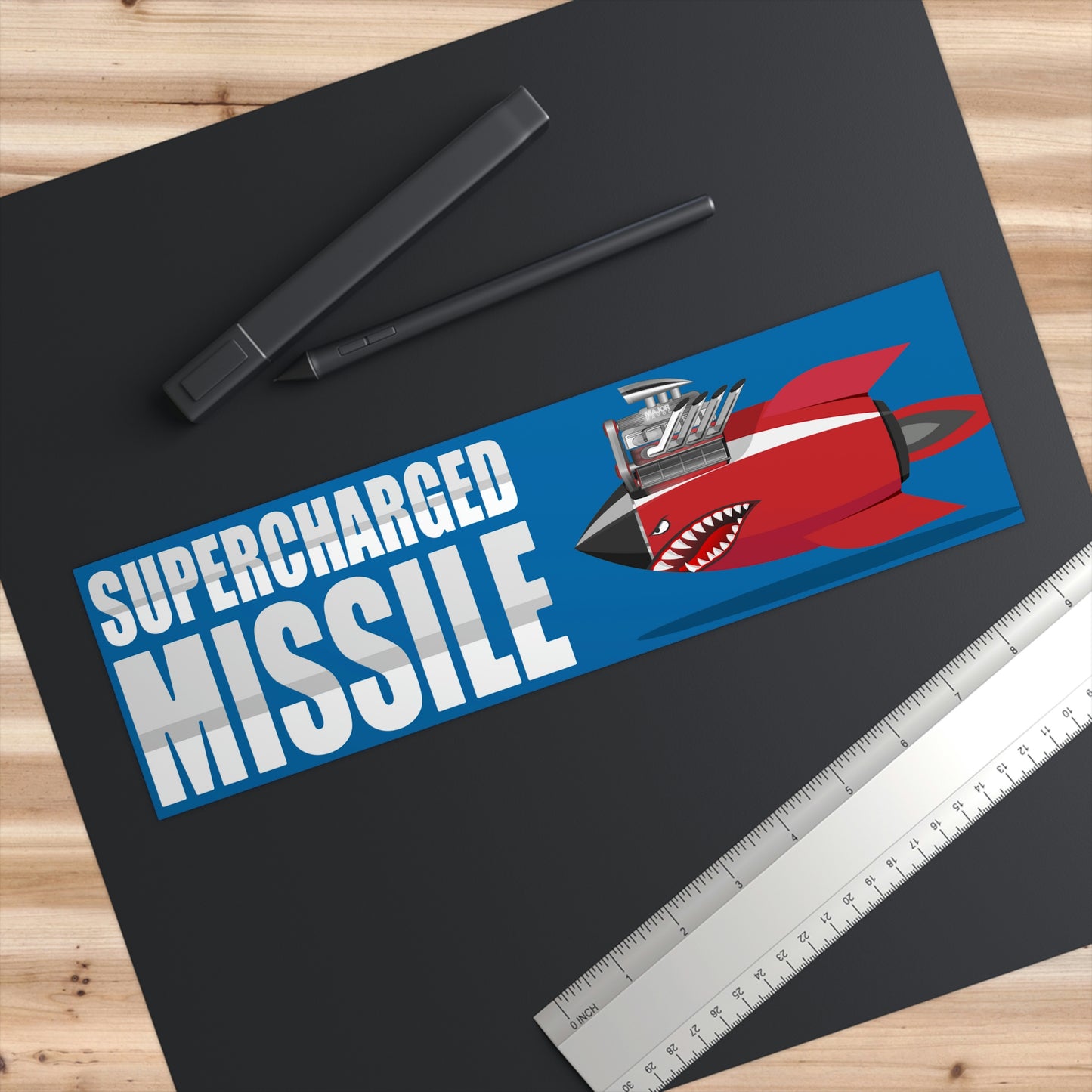 Supercharged Missile Major Havoc Waterproof Sticker