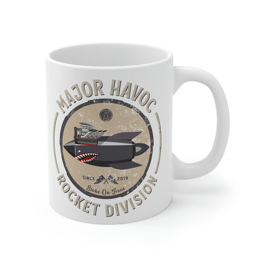 Major Havoc Rocket Division 11oz White Mug