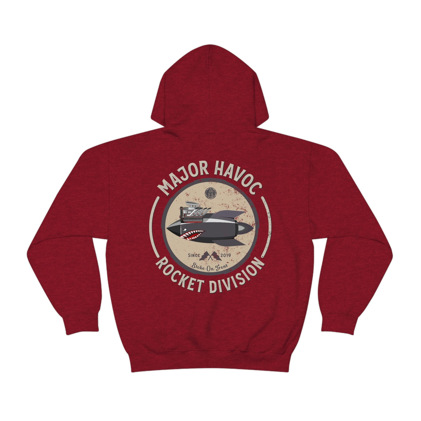 Major Havoc V8 Rocket Face Unisex Heavy Blended Hooded Sweatshirt